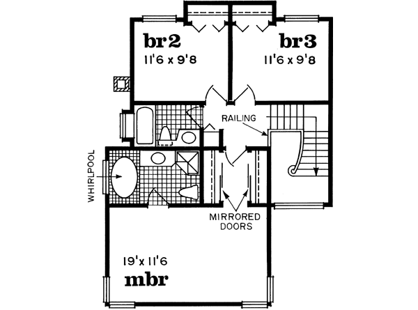 Upper/Second Floor Plan: 35-532