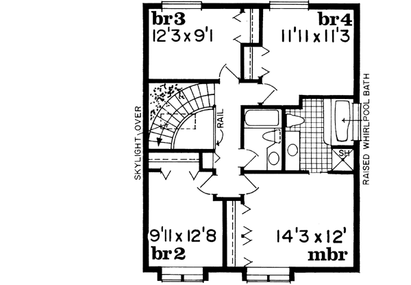 Upper/Second Floor Plan: 35-533