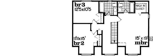 Upper/Second Floor Plan: 35-534