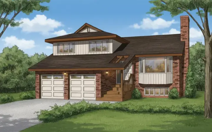 Traditional house plans 35-536 - front exterior, 1,700 sq ft, 3 bed, 2 bath house plans | Monster House Plans