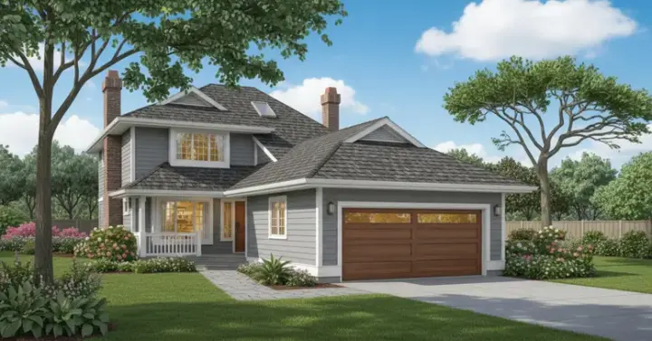Traditional house plans 35-540 - front exterior, 1,924 sq ft, 3 bed, 2 bath house plans | Monster House Plans