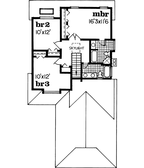 Upper/Second Floor Plan: 35-540