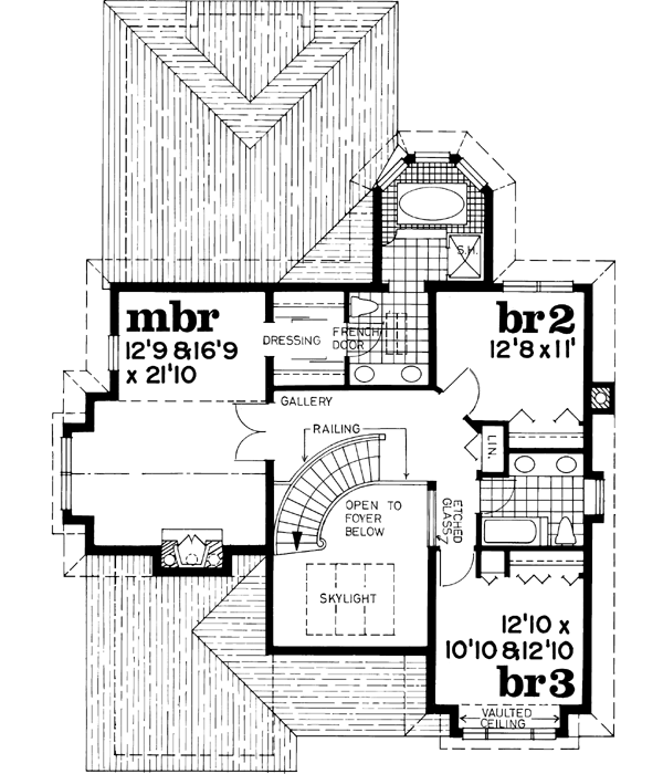 Upper/Second Floor Plan: 35-543