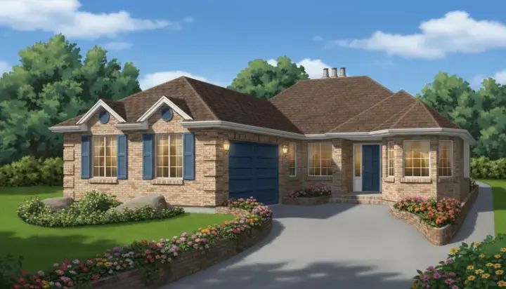 Traditional house plans 35-545 - front exterior, 1,652 sq ft, 3 bed, 2 bath house plans | Monster House Plans