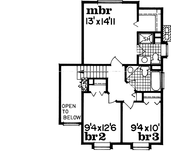 Upper/Second Floor Plan: 35-546