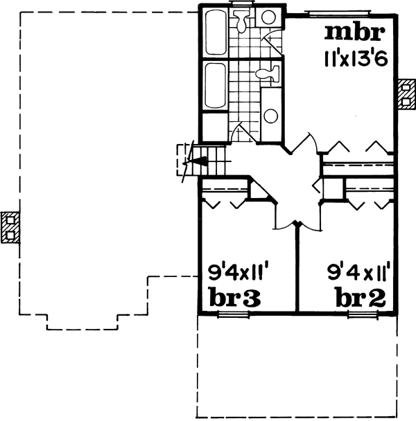 Upper/Second Floor Plan: 35-550