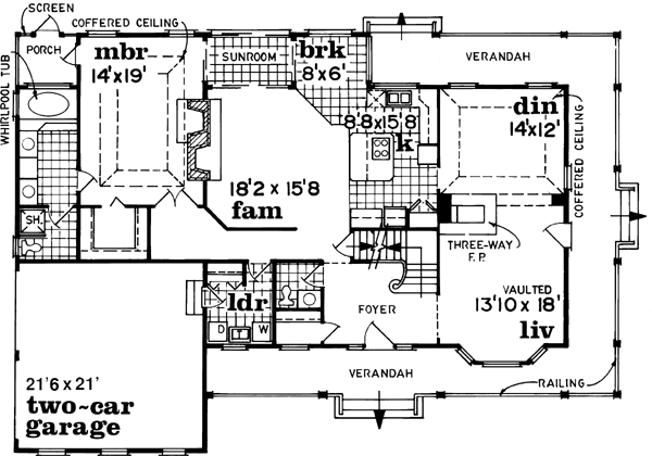 Main Floor Plan: 35-555