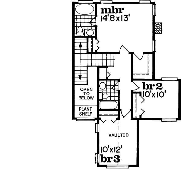 Upper/Second Floor Plan: 35-558