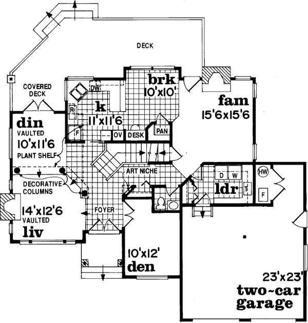 Traditional Style House Plans 35-573