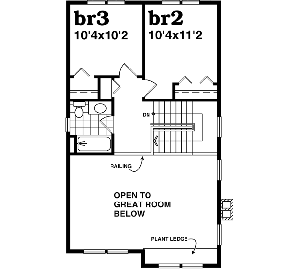 Upper/Second Floor Plan: 35-577