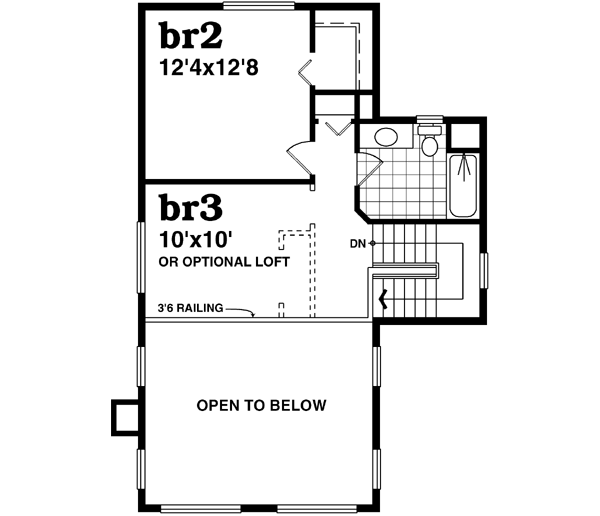 Upper/Second Floor Plan: 35-578