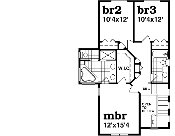 Upper/Second Floor Plan: 35-580