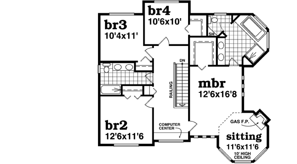 Upper/Second Floor Plan: 35-583