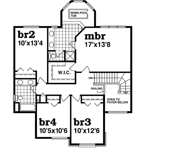 Upper/Second Floor Plan: 35-584