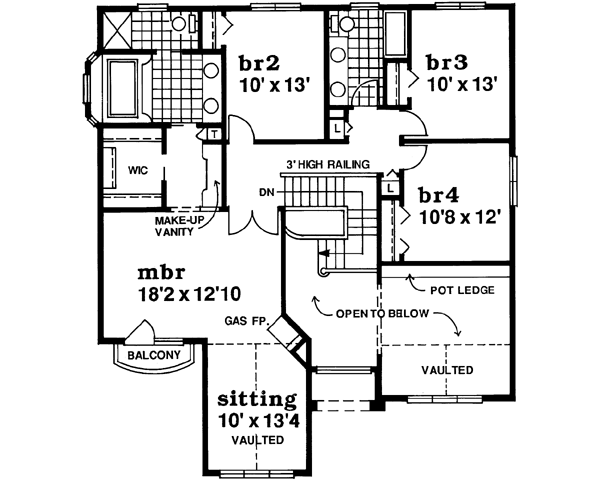 Upper/Second Floor Plan: 35-585