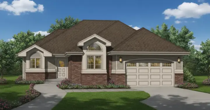 Traditional house plans 35-589 - front exterior, 1,475 sq ft, 2 bed, 2 bath house plans | Monster House Plans