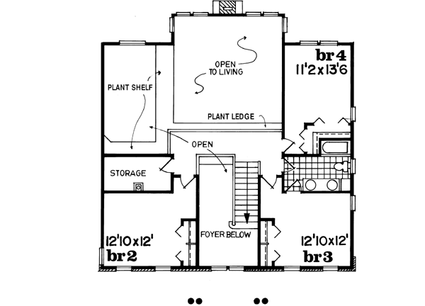 Upper/Second Floor Plan: 35-590