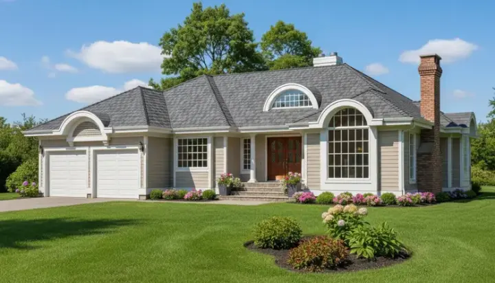 Traditional house plans 35-591 - front exterior, 2,561 sq ft, 3 bed, 2 bath house plans | Monster House Plans