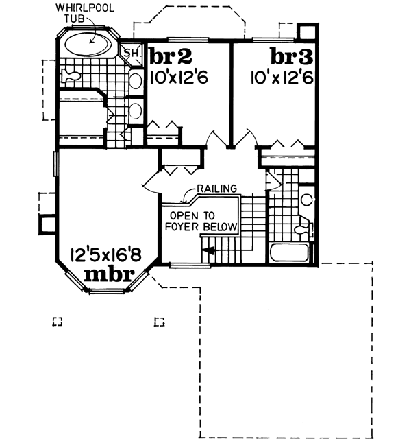 Upper/Second Floor Plan: 35-598