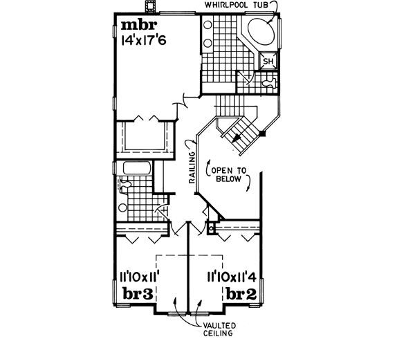 Upper/Second Floor Plan: 35-602