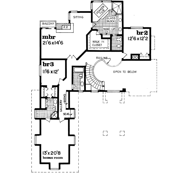 Upper/Second Floor Plan: 35-603