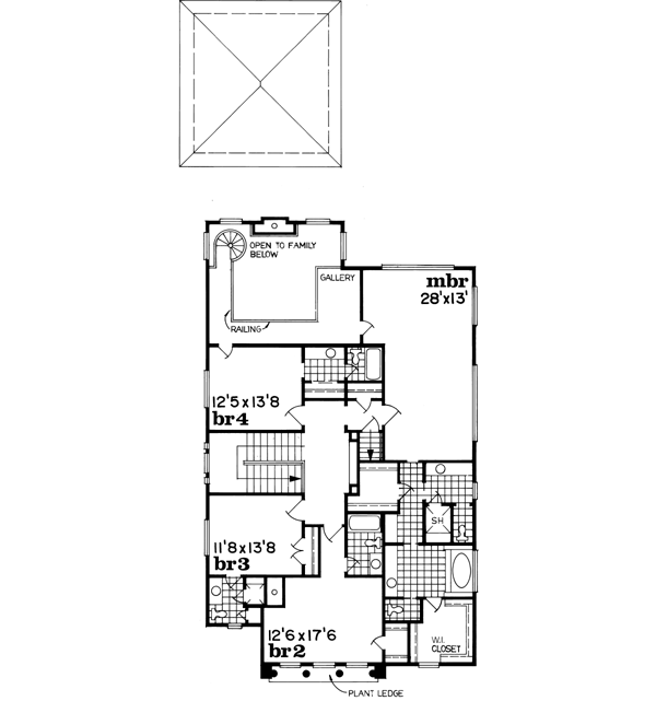 Upper/Second Floor Plan: 35-604