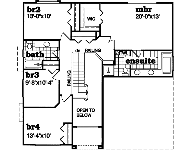 Upper/Second Floor Plan: 35-606