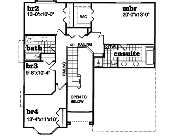 Upper/Second Floor Plan: 35-607