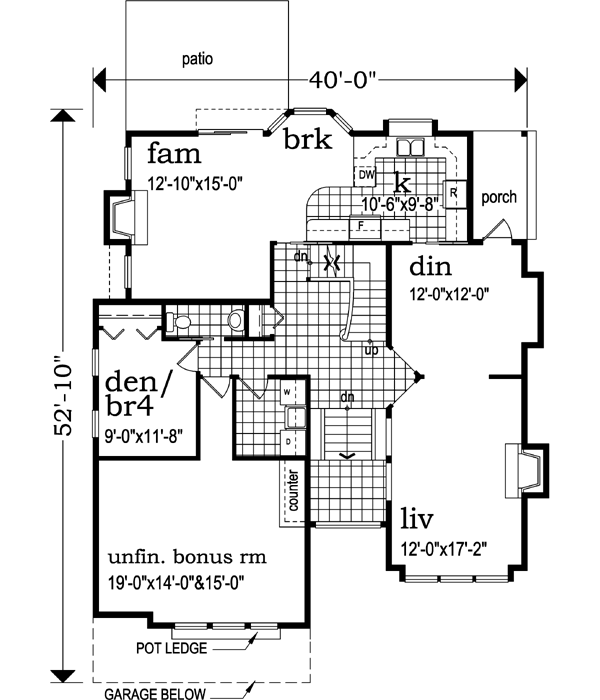 Main Floor Plan: 35-609