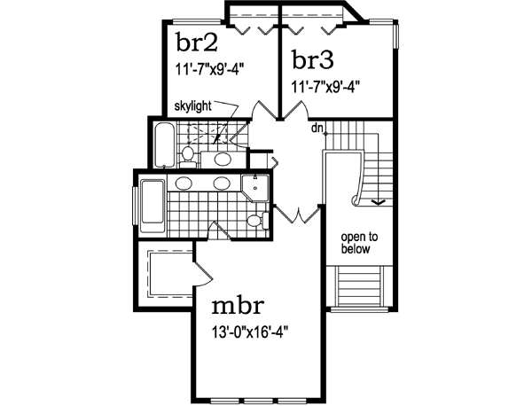 Upper/Second Floor Plan: 35-609