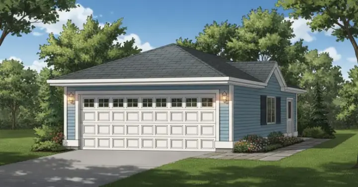 Traditional house plans 35-612 - front exterior, 440 sq ft, 0 bed, 0 bath house plans | Monster House Plans