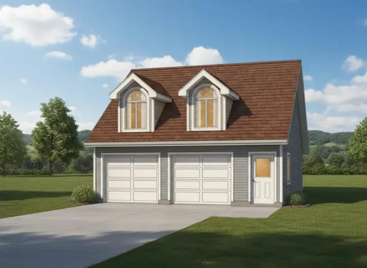 Traditional house plans 35-634 - front exterior, 652 sq ft, 1 bed, 1 bath house plans | Monster House Plans