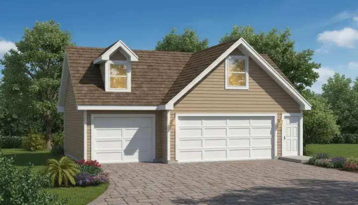 Traditional house plans 35-635 - front exterior, 516 sq ft, 0 bed, 0 bath house plans | Monster House Plans