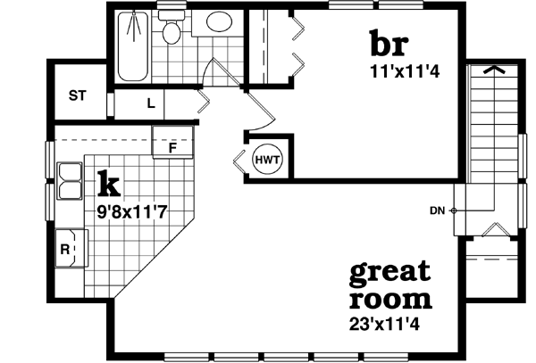 Upper/Second Floor Plan: 35-643