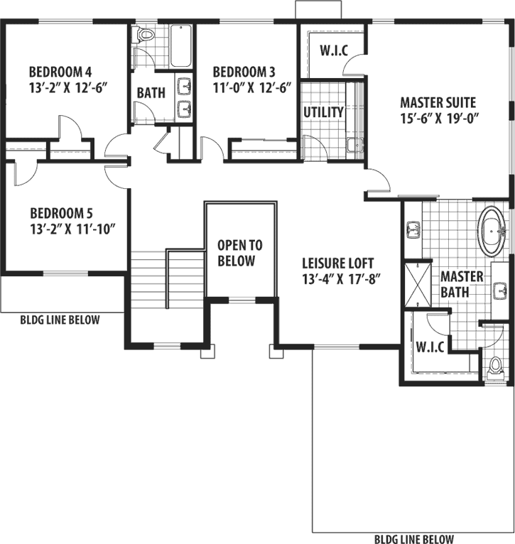 Upper/Second Floor Plan: 36-104