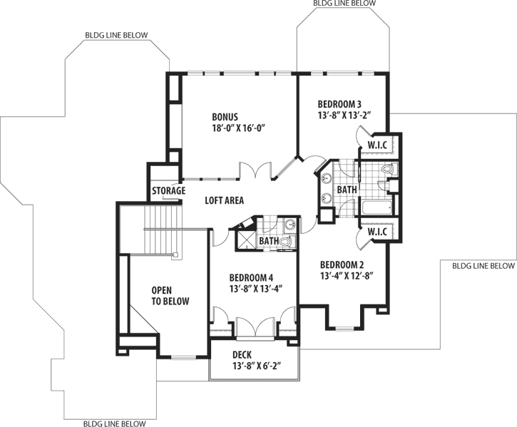 Upper/Second Floor Plan:36-106