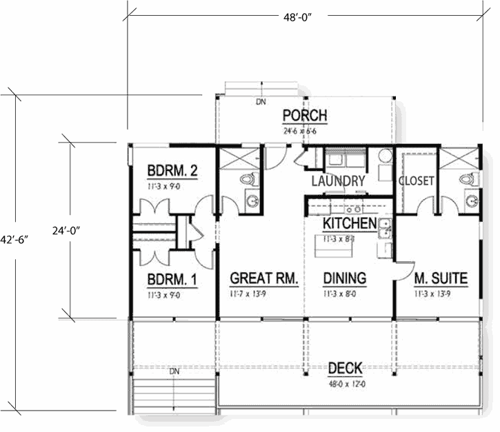 Main Floor Plan: 36-107