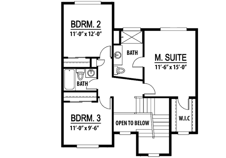 Upper/Second Floor Plan: 36-109