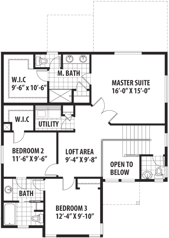 Upper/Second Floor Plan: 36-113