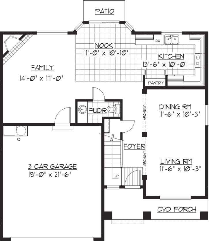 Main Floor Plan: 36-116