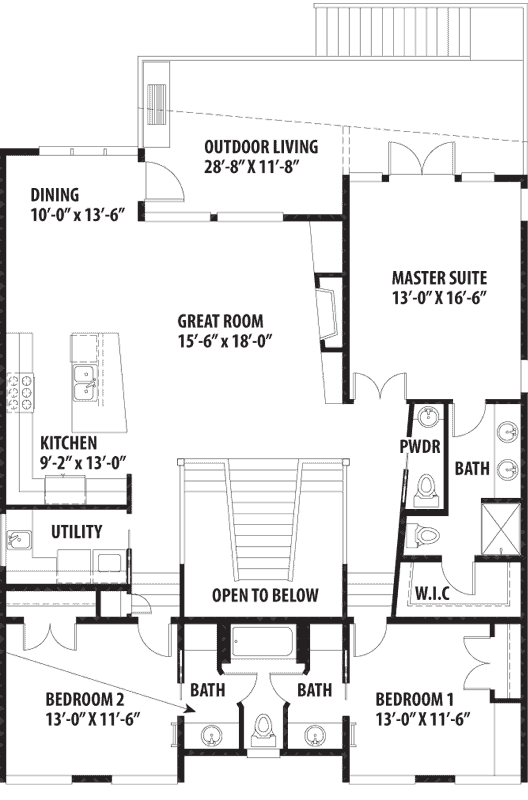 Upper/Second Floor Plan: 36-120
