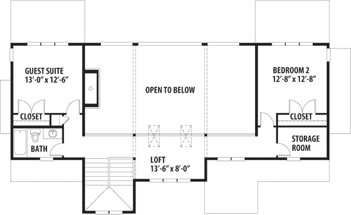 Upper/Second Floor Plan: 36-121