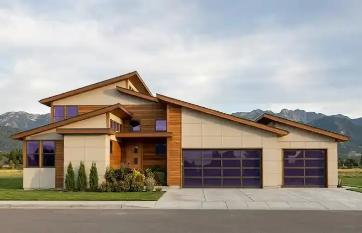 Contemporary house plans 36-123 - front exterior, 2,566 sq ft, 3 bed, 2 bath house plans | Monster House Plans