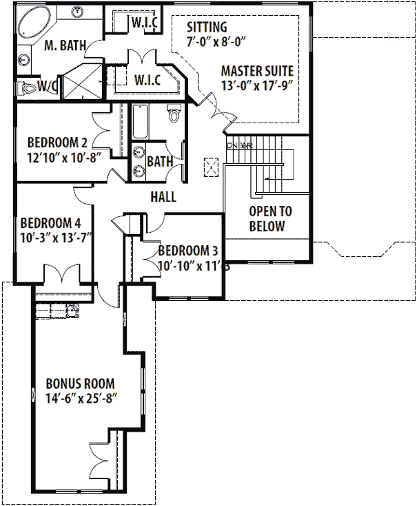 Upper/Second Floor Plan: 36-127