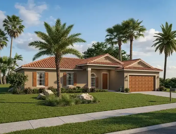 Traditional house plans 37-109 - front exterior, 1,404 sq ft, 3 bed, 2 bath house plans | Monster House Plans