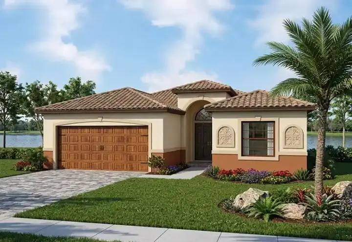 Florida house plans 37-110 - front exterior, 1,646 sq ft, 3 bed, 2 bath house plans | Monster House Plans