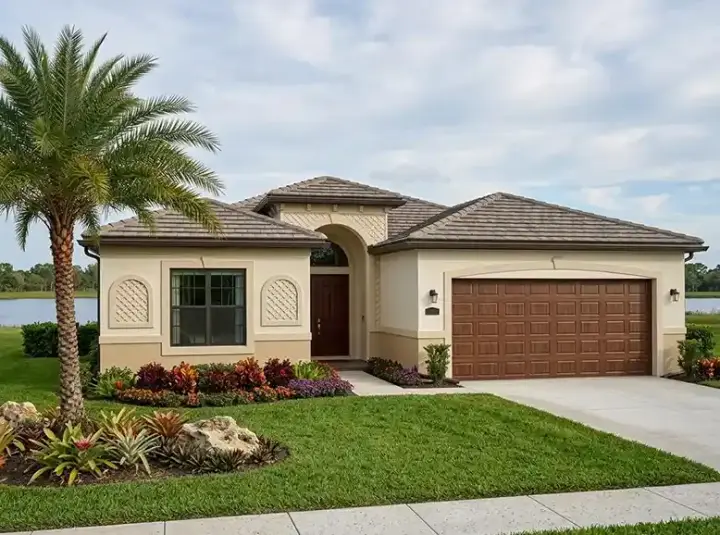 Florida house plans 37-113 - front exterior, 1,671 sq ft, 3 bed, 2 bath house plans | Monster House Plans