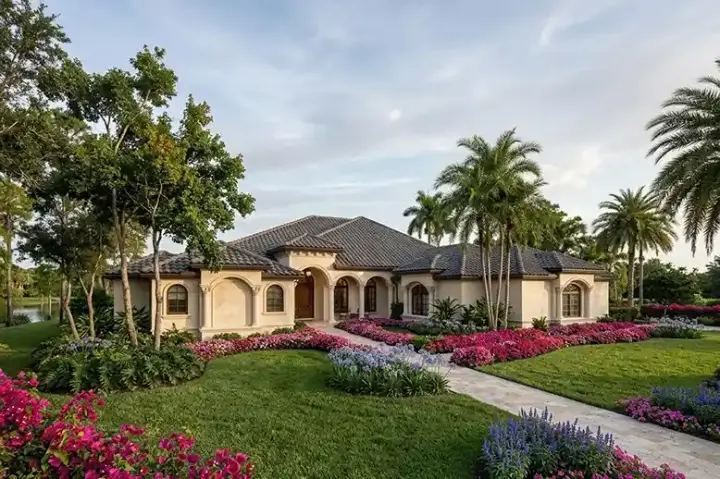 Mediterranean house plans 37-127 - front exterior, 4,253 sq ft, 4 bed, 4 bath house plans | Monster House Plans