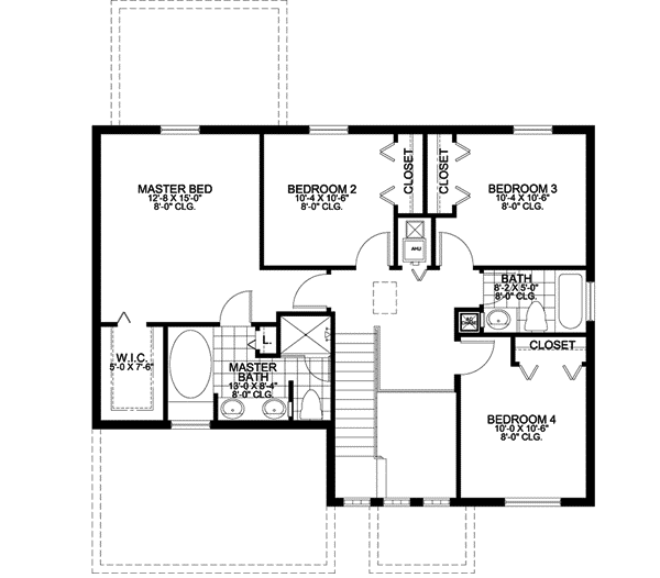 Upper/Second Floor Plan: 37-134