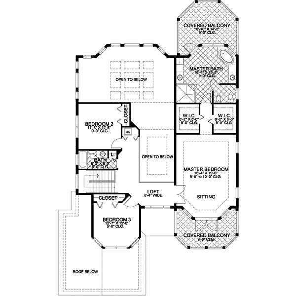 Upper/Second Floor Plan: 37-140